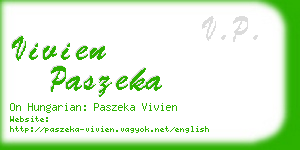 vivien paszeka business card